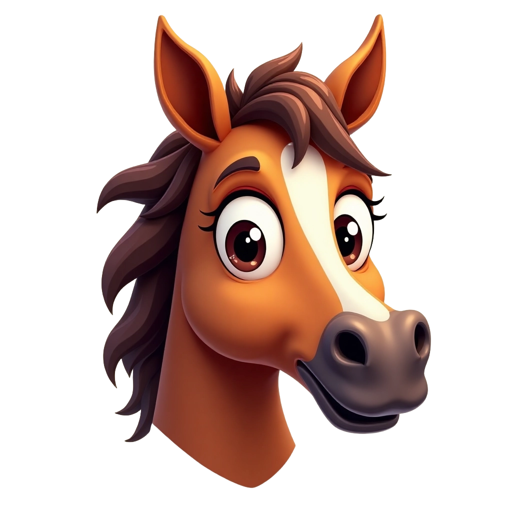 Cartoon Horse Portrait